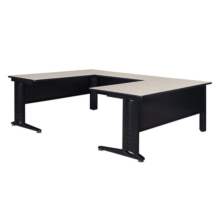 Regency Fusion U-Desk Shells, 102 D X 29 H, 66 W X Wood, Metal, Maple MUDS663048PL